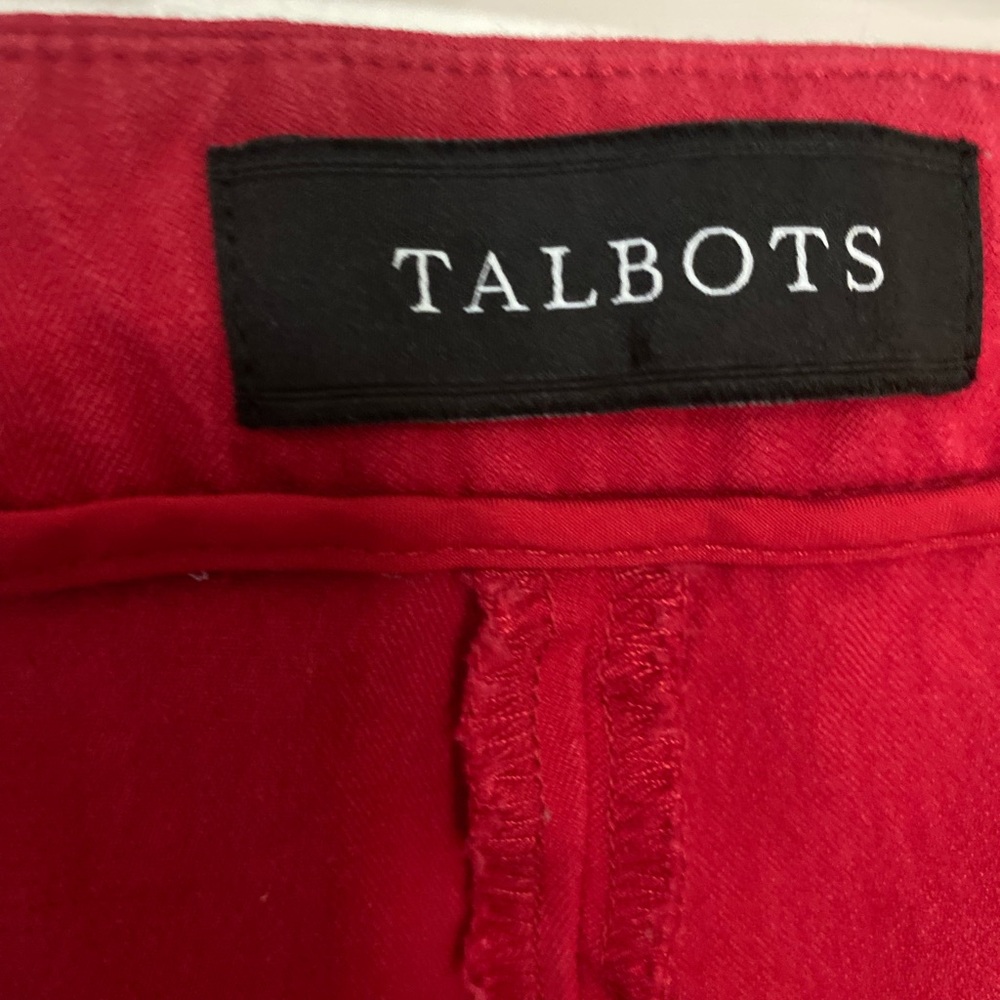 Talbots Bold Red Trousers - Picture 2 of 3
